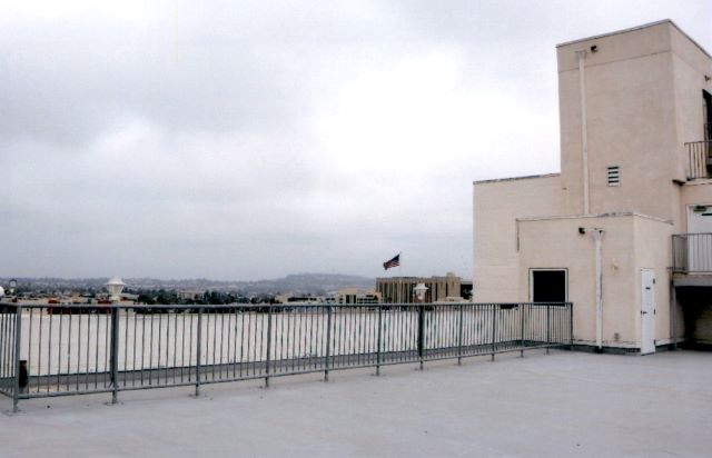 Before: view of roof before construction